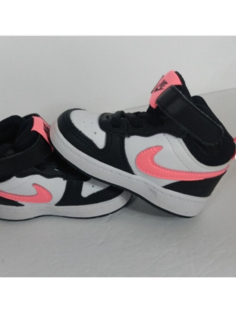 Nike Court Borough Mid 2 White Sunset Pulse CD7784-005 Baby 5C Sneakers Pink